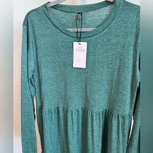 Romper Dress Green Medium NWT